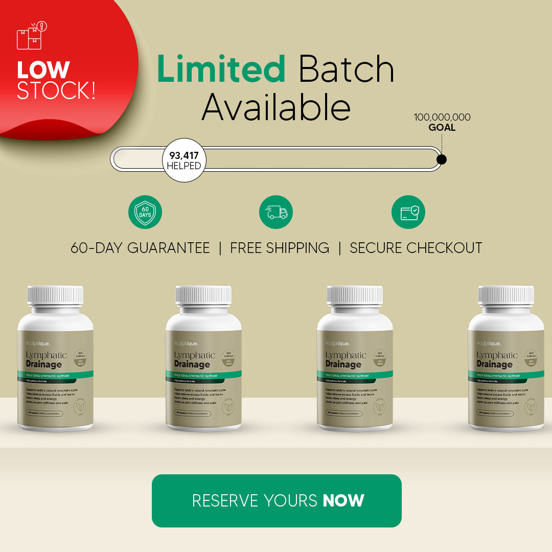 Sculptique Maximum Potency Lymphatic Drainage Capsules for Cellulite & Skin Firming